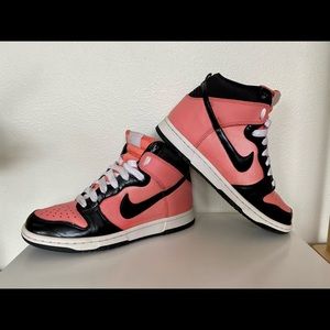 Nike high top dunk womens summer of 08’ bright peach